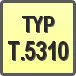 Piktogram - Typ: T.5310